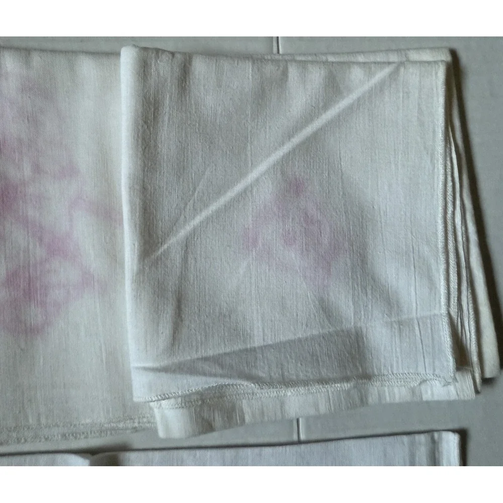 8 Vintage Cat Hand‎ Embroidered Flour Sack Towels - Project to Complete!